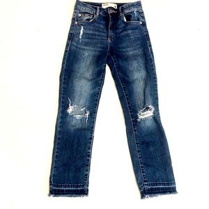 Cropped flare jeans
